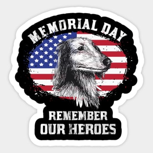 Memorial Day Remember Our Four-Legged Heroes Sticker